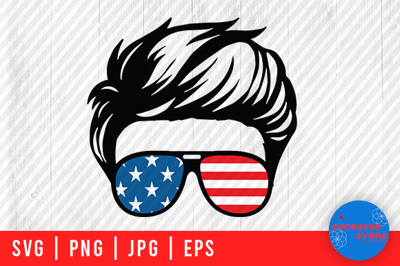 American Flag Dad and Son Svg: Graphics and Crafts