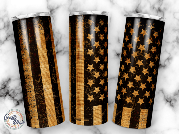 American Flag Thin Line Tumbler 20oz Png: Graphics for Crafts