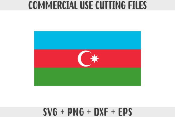 Azerbaijan Flag SVG Original Colors Graphics