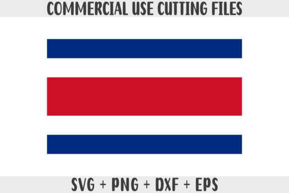 Costa Rica Flag SVG Original Colors Graphics