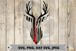 Deer Hunting Flag Graphics for Crafts
