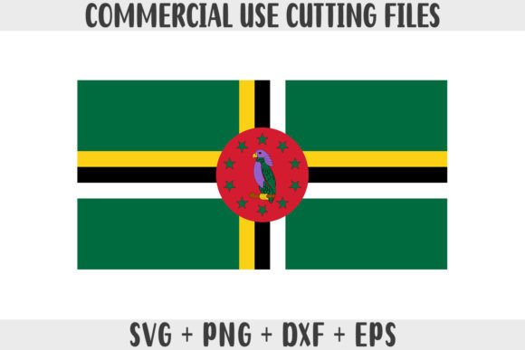Dominica Flag SVG Original Colors Graphics