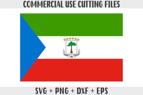 Equatorial Guinea Flag SVG, PNG for Crafts