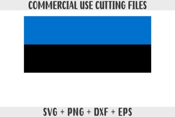 Estonia Flag SVG Original Colors
