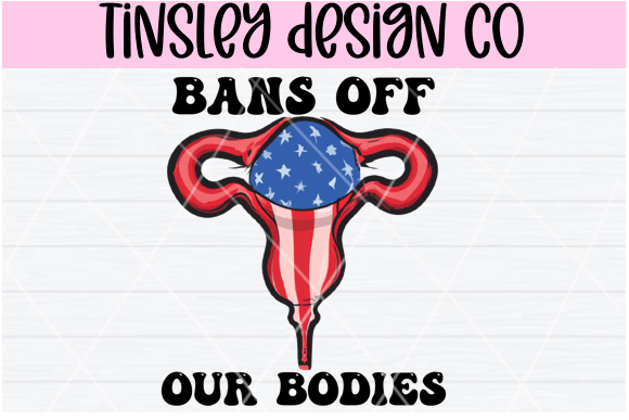 Feminist Pro Choice American Flag Uterus Graphics