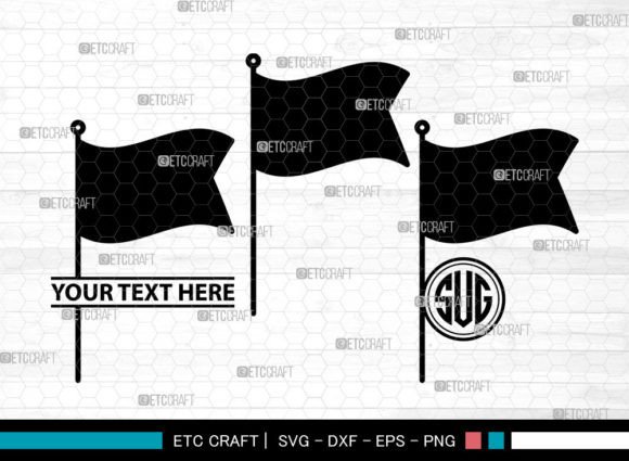 Flag Icons Monogram, Flag Pole Svg