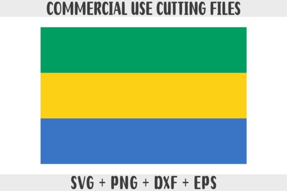 Gabon Flag SVG Original Colors Graphics