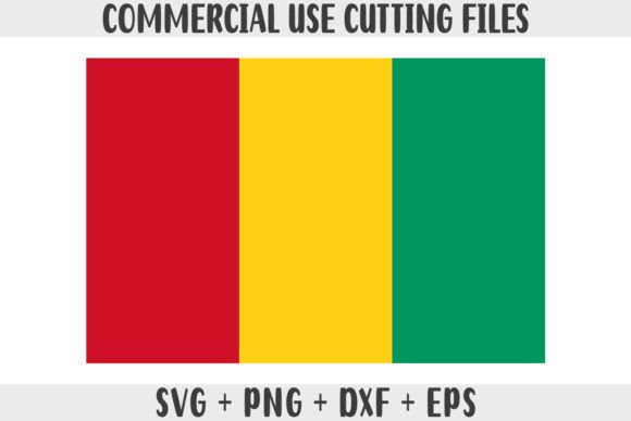 Guinea Flag SVG Original Colors Graphics and Crafts