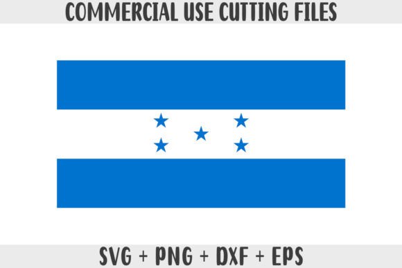 Honduras Flag SVG Original Colors Graphics