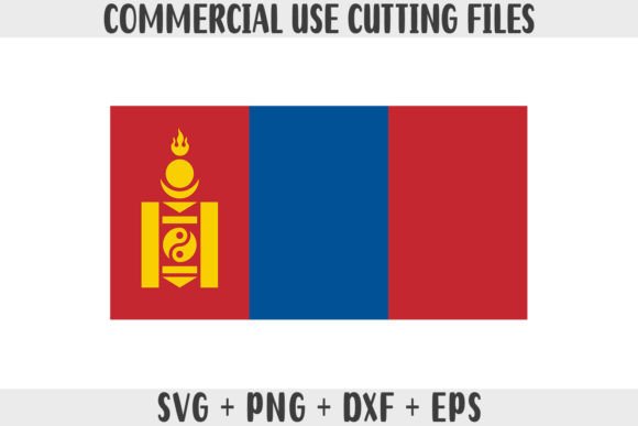 Mongolia Flag SVG Original Colors Graphics