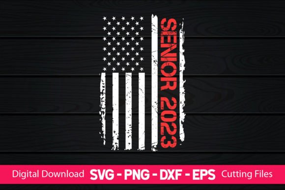 Senior 2023 American Flag
