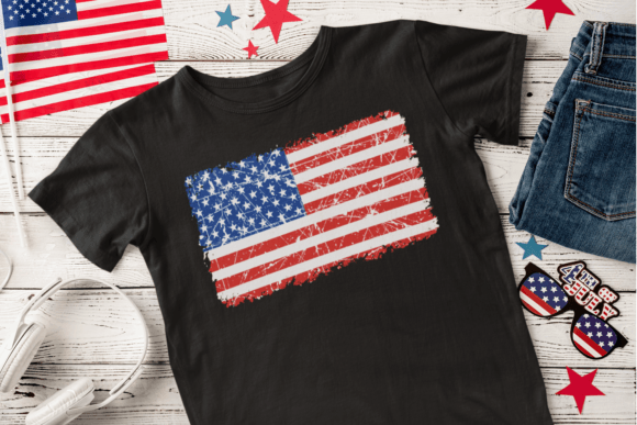 USA Grunge Flag SVG for Graphics and Crafts