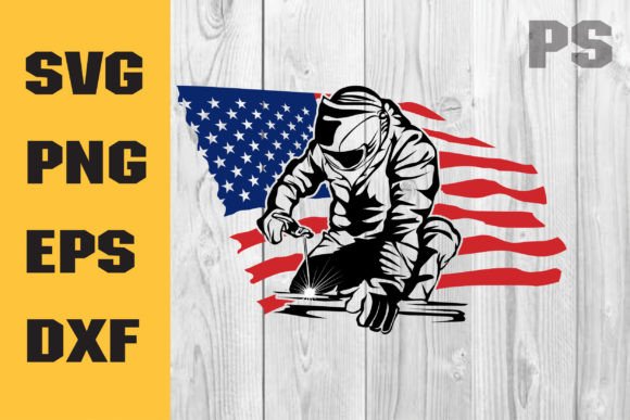 Welding USA Flag Graphics for Crafts